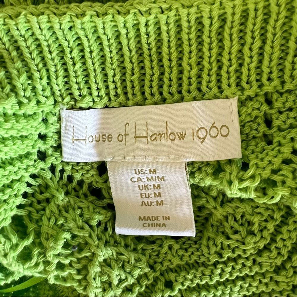House of Harlow 1960 Knit Maxi Dress in Green NEW Size Medium Vacation Resort - Picture 7 of 12